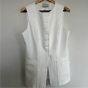 Joie White Sleeveless Top